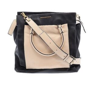Marc Jacob’s black white cream tote crossbody leather perfect work bag